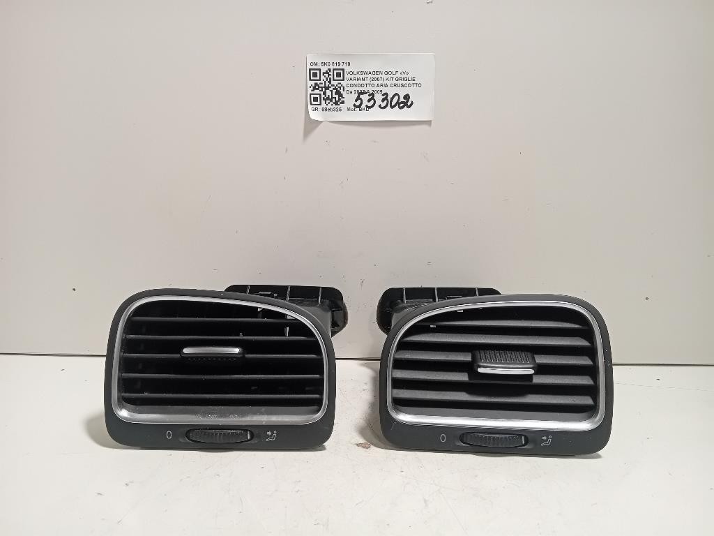 KIT Griglie Condotto ARIA Cruscotto 5K0 819 710 Volkswagen GOLF V Variant 2007