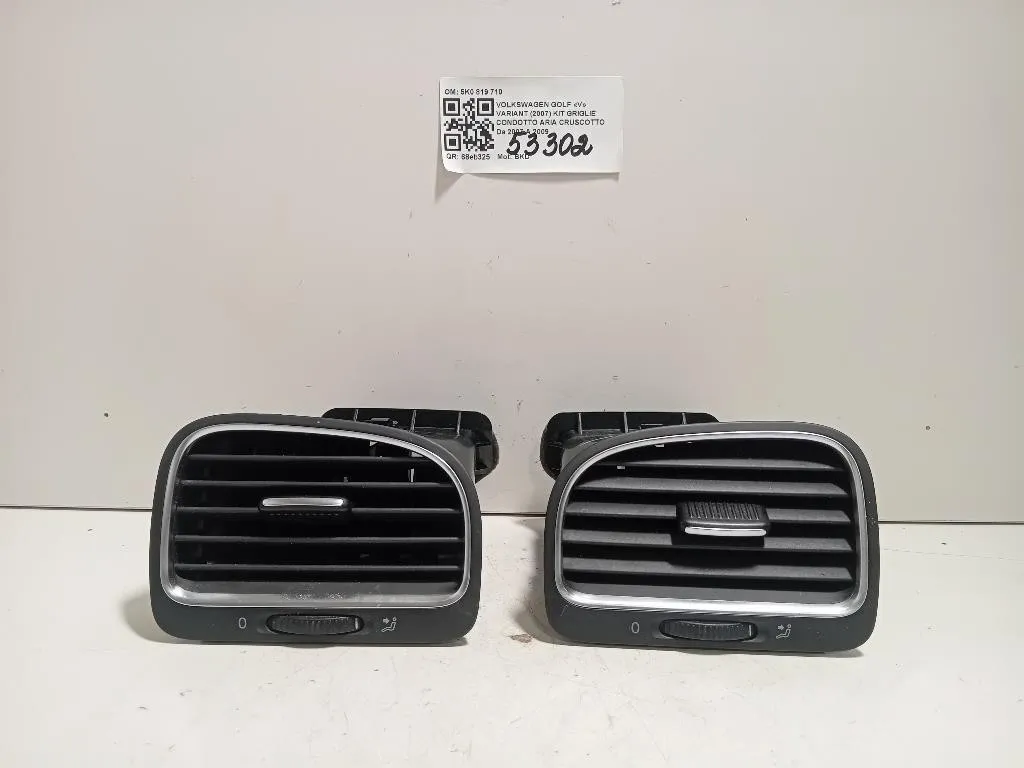 KIT Griglie Condotto ARIA Cruscotto 5K0 819 710 Volkswagen GOLF V Variant 2007
