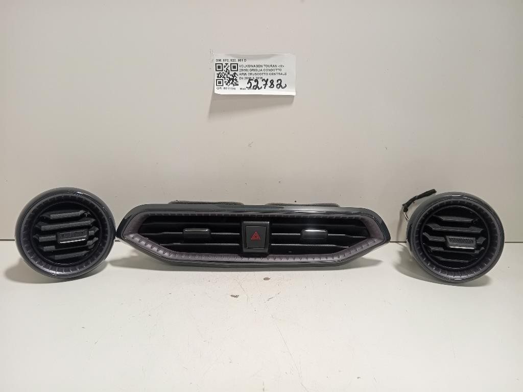 KIT Griglie Condotto ARIA Cruscotto 8F0 820 951 D Volkswagen Touran III 2010