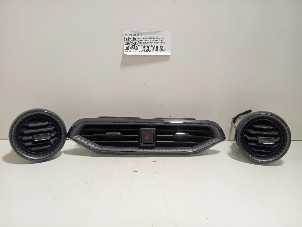 KIT Griglie Condotto ARIA Cruscotto 8F0 820 951 D Volkswagen Touran III 2010