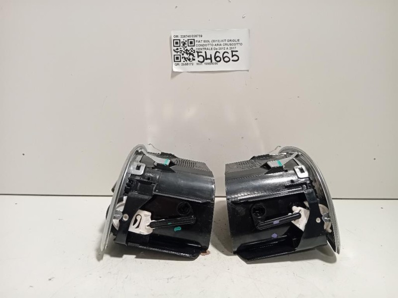KIT Griglie Condotto ARIA Cruscotto Centrale 226740226739 Fiat 500L 2013
