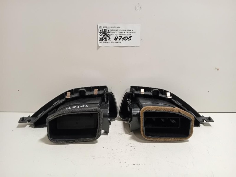 KIT Griglie Condotto ARIA Cruscotto Centrale GX73-018B09 DX+SX Jaguar XE 2015