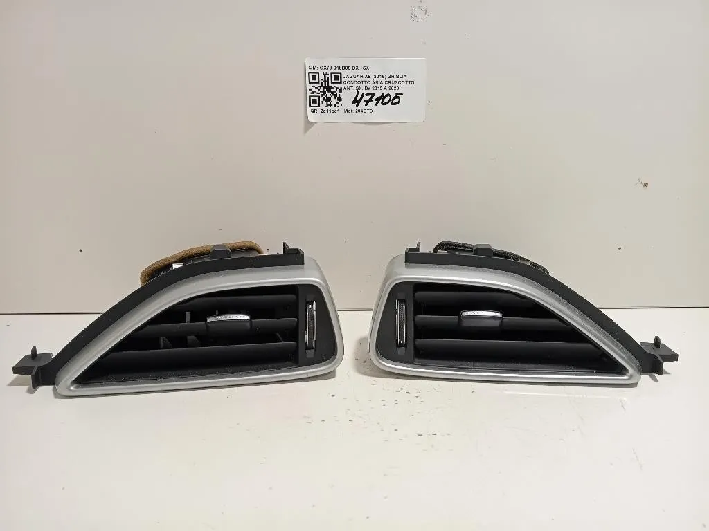 KIT Griglie Condotto ARIA Cruscotto Centrale GX73-018B09 DX+SX Jaguar XE 2015