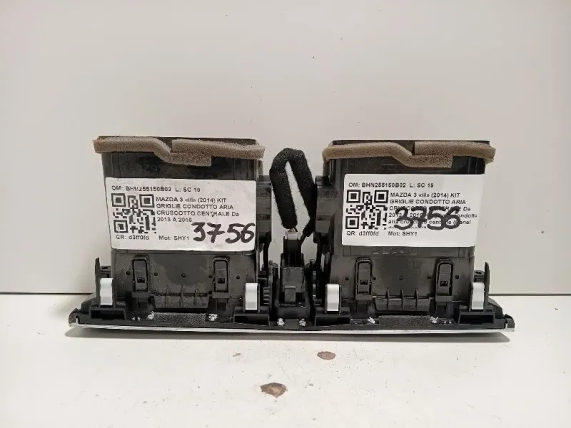 KIT Griglie Condotto ARIA Cruscotto Centrale BHN255150B02 Mazda 3 III 2014