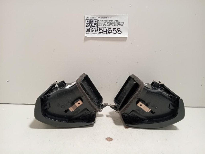 KIT Griglie Condotto ARIA Cruscotto Centrale 6422926540664229265405 Mini MINI Cooper F56 2014