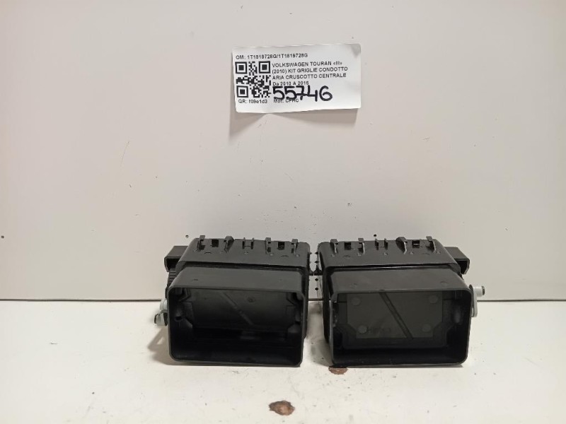 KIT Griglie Condotto ARIA Cruscotto Centrale 1T1819728G1T1819728G Volkswagen Touran III 2010