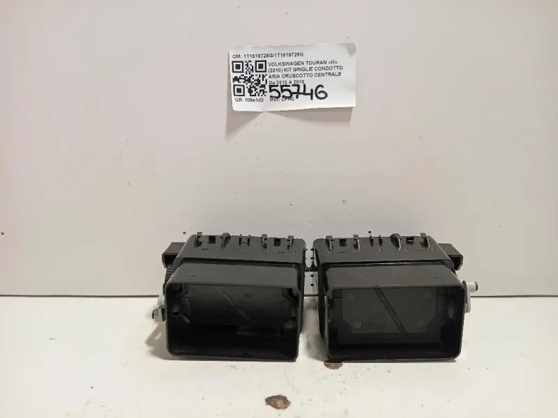 KIT Griglie Condotto ARIA Cruscotto Centrale 1T1819728G1T1819728G Volkswagen Touran III 2010
