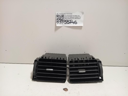 KIT Griglie Condotto ARIA Cruscotto Centrale 1T1819728G1T1819728G Volkswagen Touran III 2010
