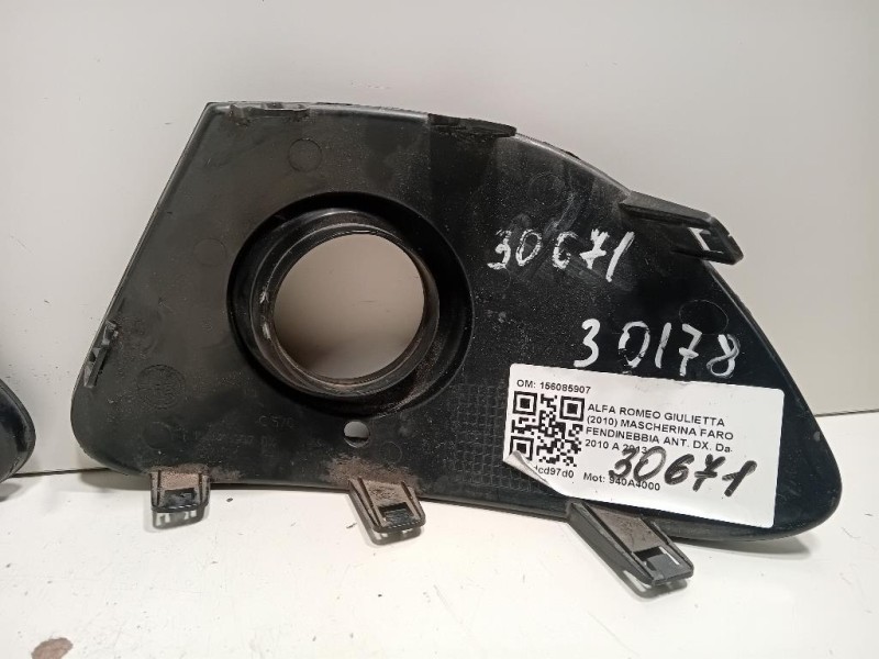 KIT Mascherine FARO Fendinebbia 156085907 Alfa Romeo Giulietta 2010