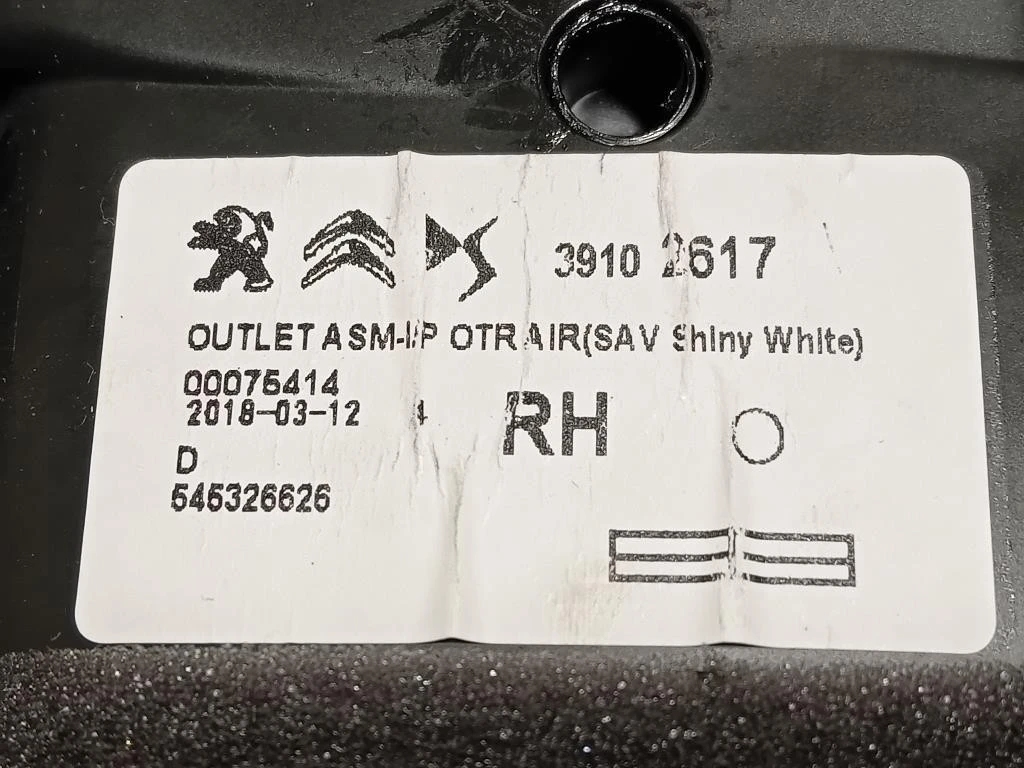 KIT Griglie Condotto ARIA Cruscotto 3910261539102617 Citroen C3 Aircross 2017