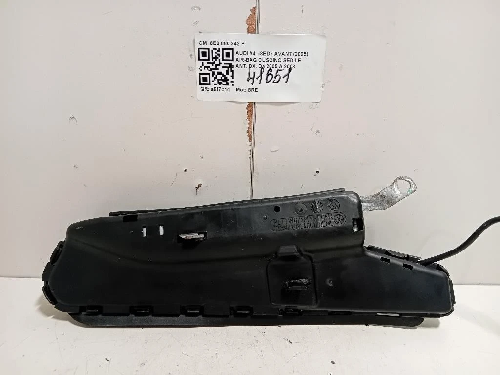 Air-bag Cuscino Sedile ANT DX 8E088024 P Audi A4 8ED Avant 2005