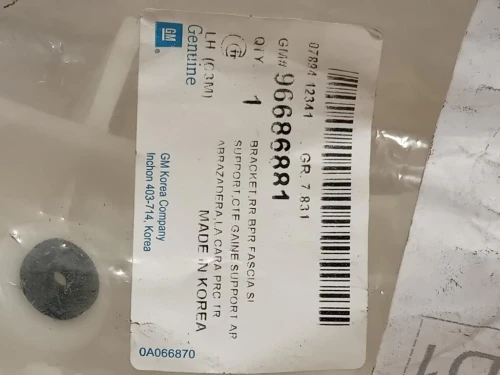 KIT Staffe Sostegno Paraurti POST 96686882 Chevrolet Spark 2010