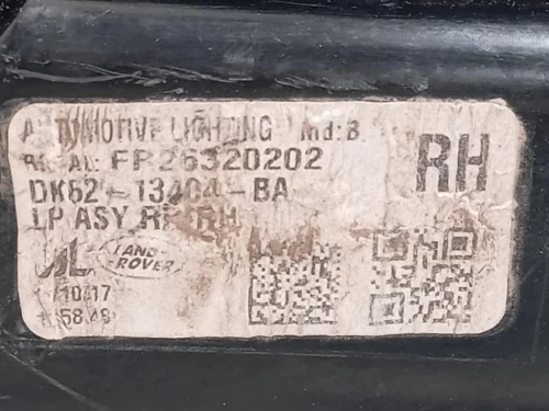 Fanale POST DX DK62-13404-BA Land Rover Range Rover Sport III 2014