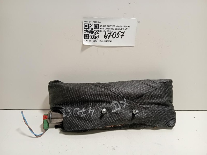 Air-bag Cuscino Sedile ANT DX 34173804 A Dacia Duster I 2014