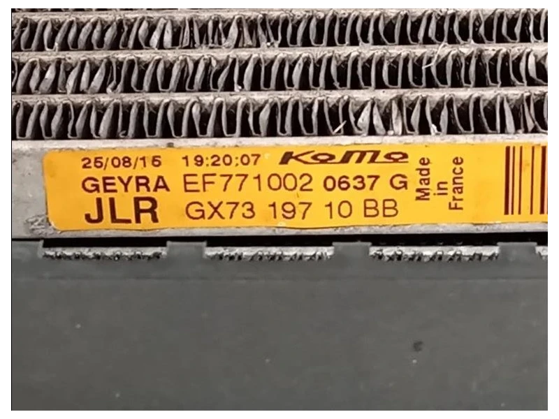 KIT Radiatori GX73-8C607-AD Jaguar XE 2015