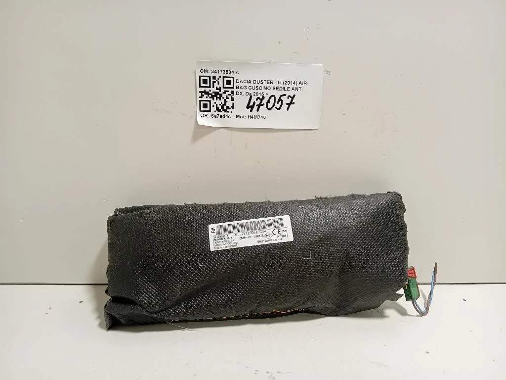 Air-bag Cuscino Sedile ANT DX 34173804 A Dacia Duster I 2014