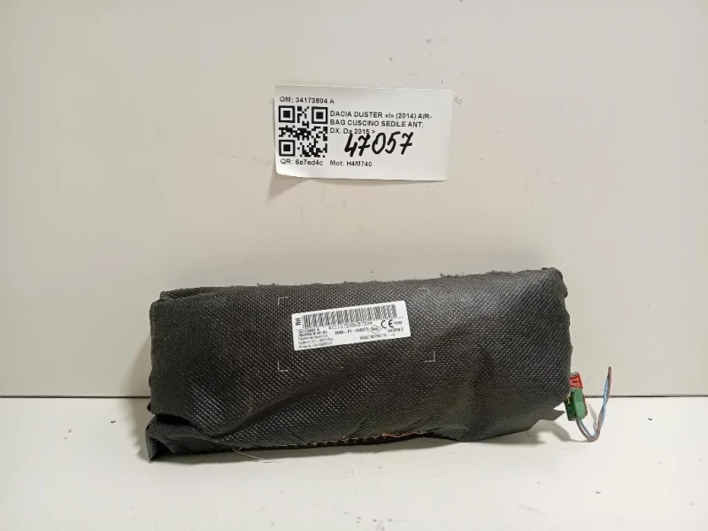 Air-bag Cuscino Sedile ANT DX 34173804 A Dacia Duster I 2014
