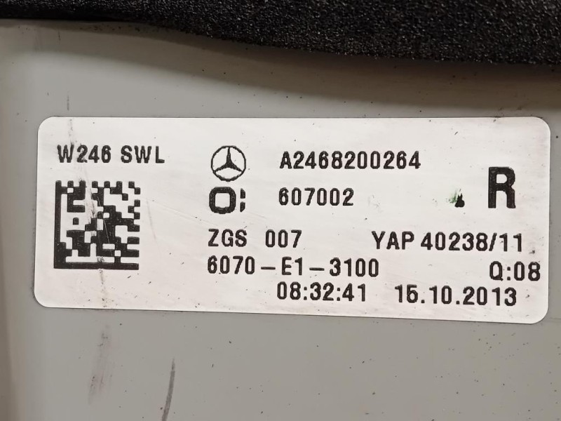 Fanale POST DX A2468200264 Mercedes Classe B W246 2012