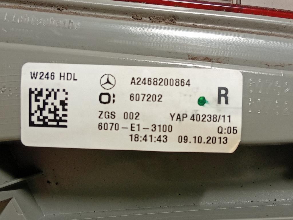 Fanale POST DX A2468200864 Mercedes Classe B W246 2012