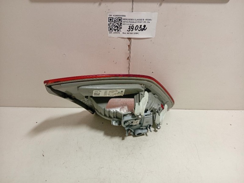 Fanale POST DX A2468200864 Mercedes Classe B W246 2012