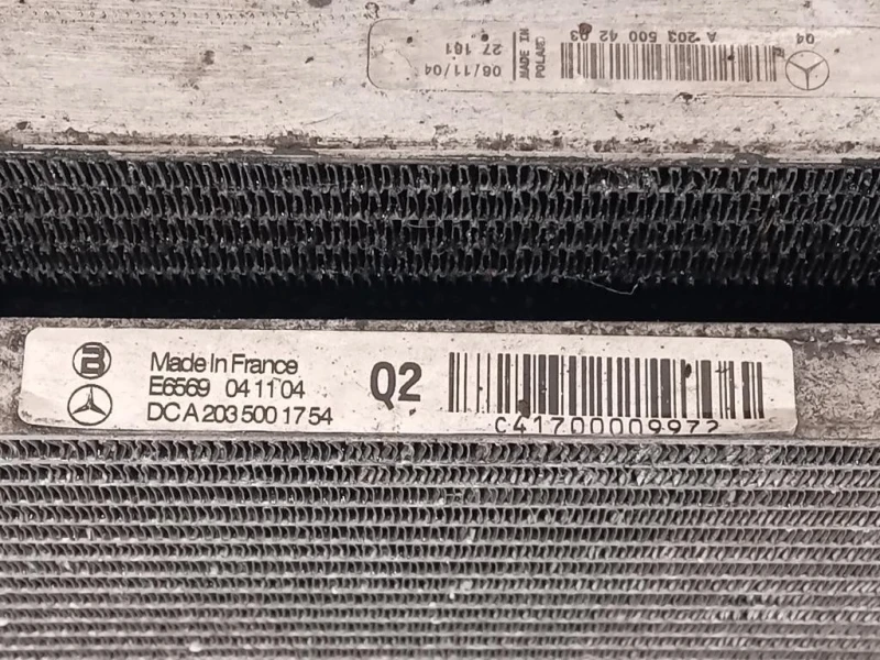 KIT Radiatori A2035001754 Mercedes Classe SLK R171 2004