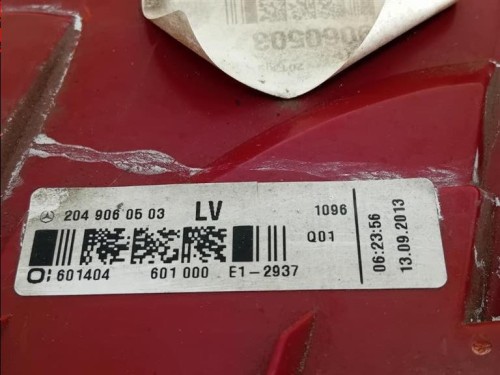 Fanale POST DX 2049060503 Mercedes Classe C C204 Coupé 2011