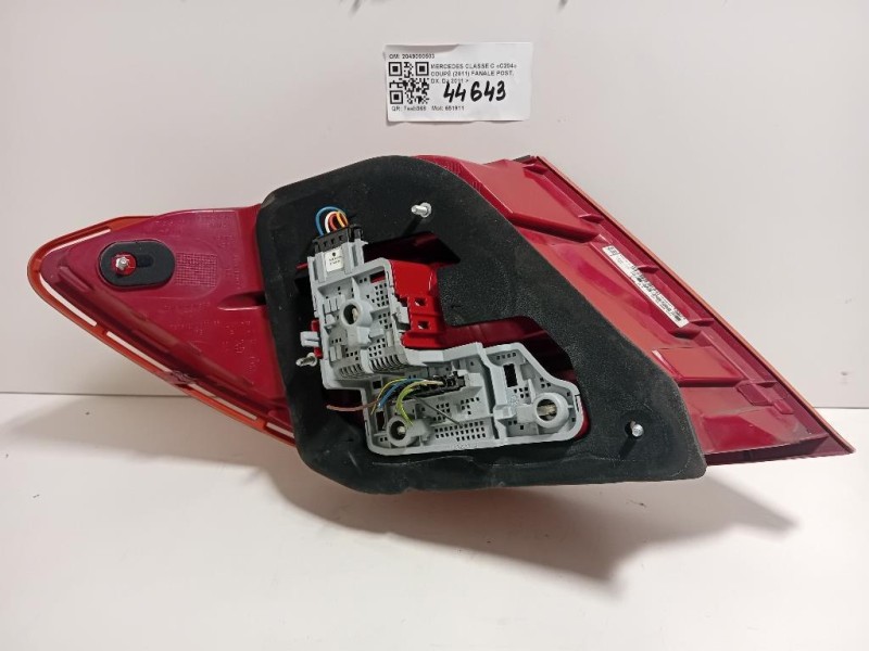 Fanale POST DX 2049060503 FARO POST Mercedes Classe C C204 Coupé 2011