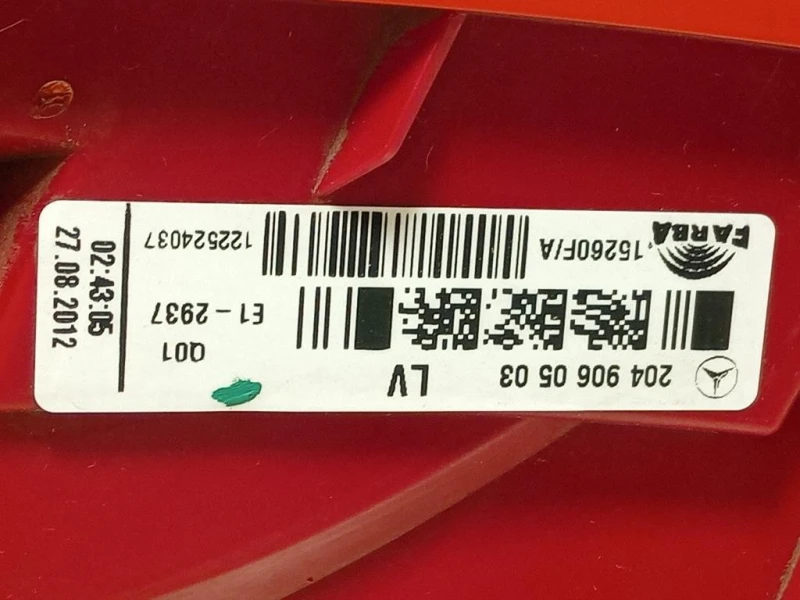 Fanale POST DX 2049060503 Mercedes Classe C W204 2011