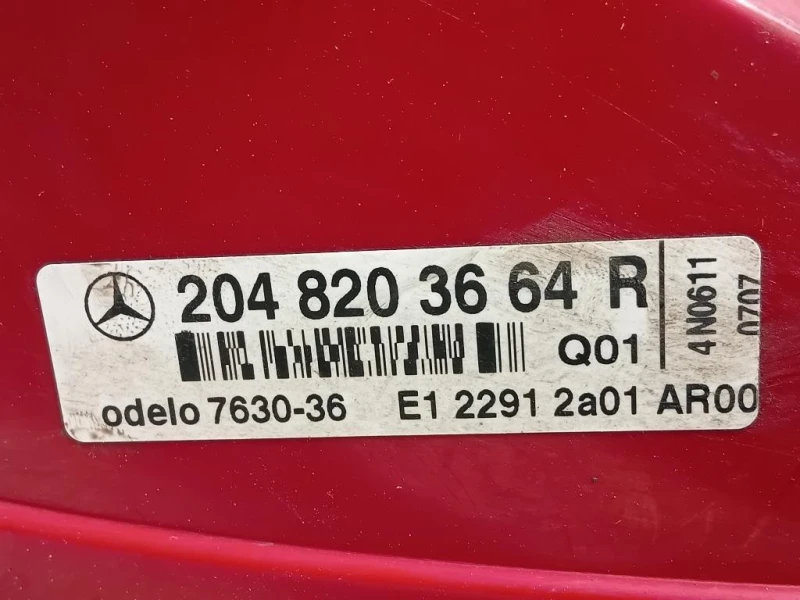 Fanale POST DX 2048203664 Mercedes Classe C W204 2011