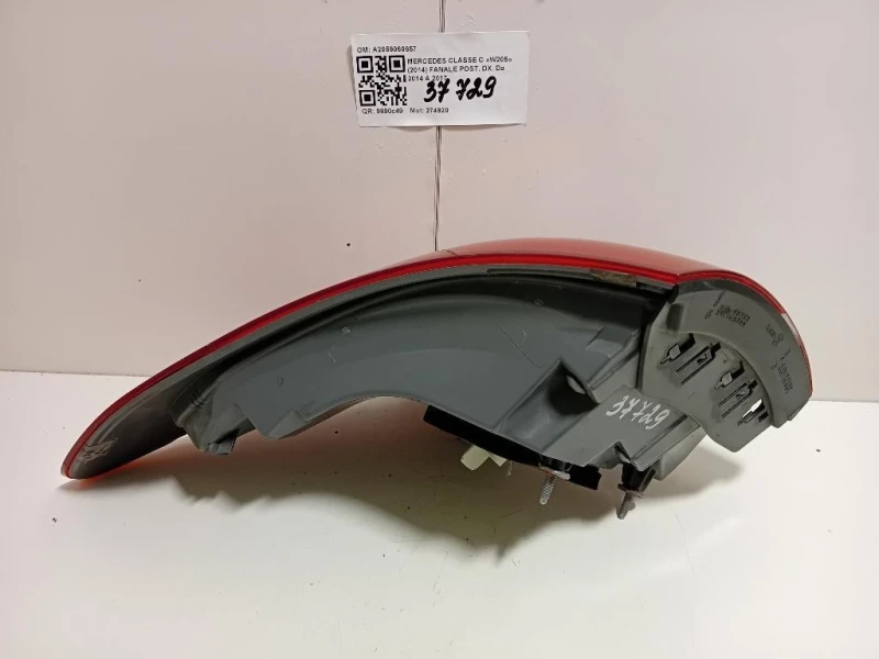 Fanale POST DX A2059060657 Mercedes Classe C W205 2014