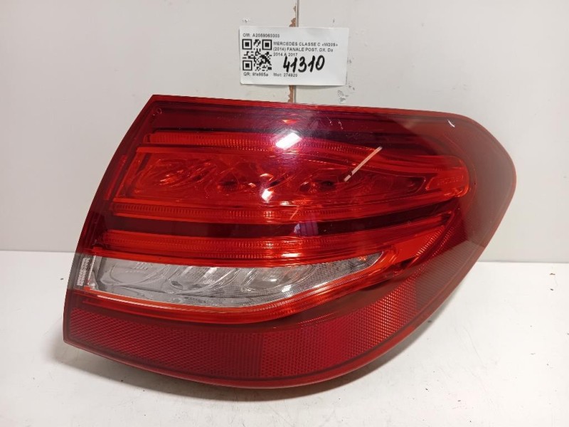 Fanale POST DX A2059060303 Mercedes Classe C W205 2014