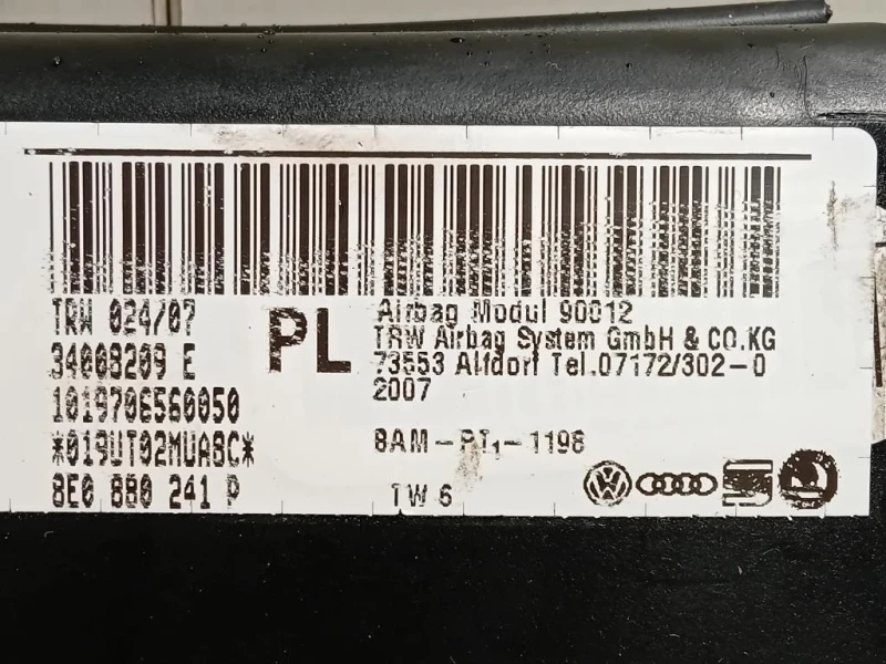 Air-bag Cofano Sistema Protezione Pedoni ANT 31404289 COFANO Volvo V40 II 2012