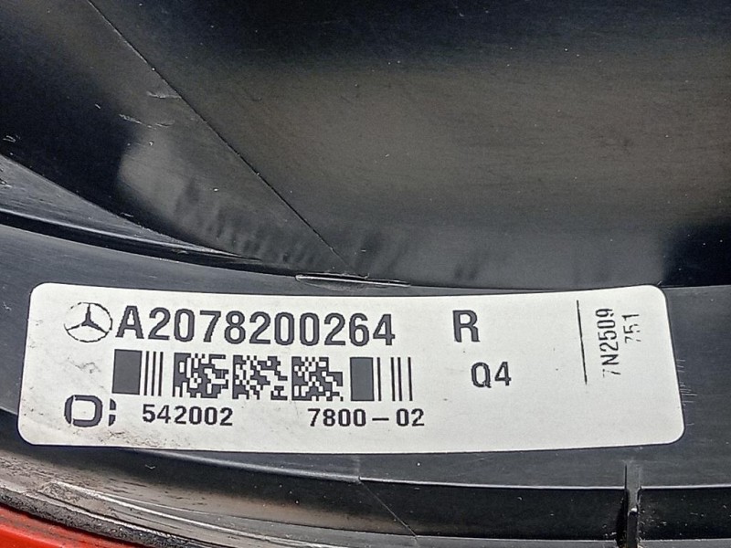 Fanale POST DX A2078200264 Mercedes Classe E C207 Coupé 2010