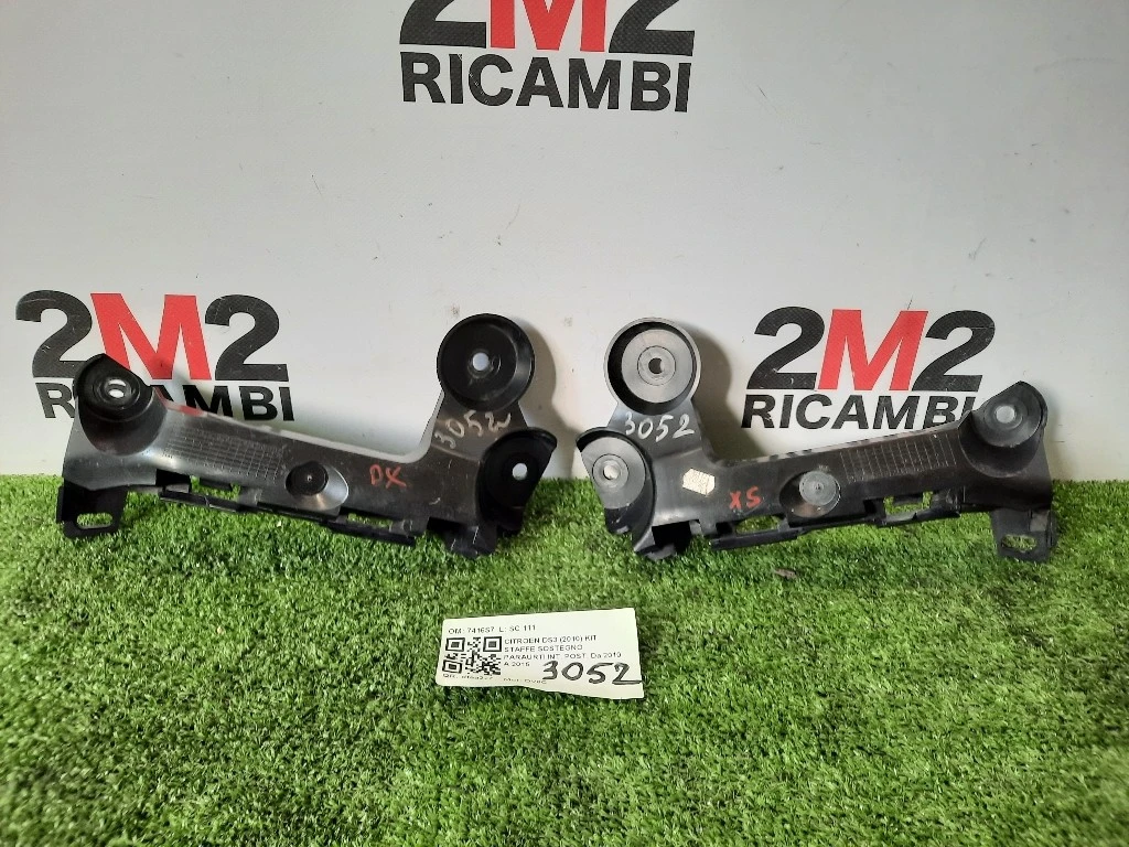 KIT Staffe Sostegno Paraurti INT POST 7416S7 GUIDA SINISTRA DESTRA Citroen DS3 2010