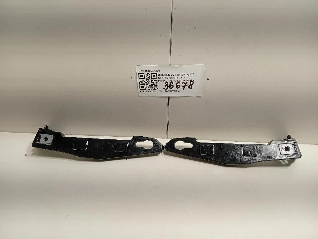 KIT Staffe Sostegno Paraurti POST 1618031280 Citroen C3 III 2016
