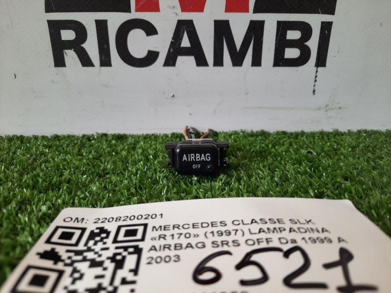 Lampadina Airbag SRS OFF 2208200201 LAMPADINA SRS Mercedes Classe SLK R170 1997