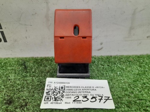 LEVA Apertura Cofano Interna Abitacolo ANT A1248800120 Mercedes Classe E W124 1985