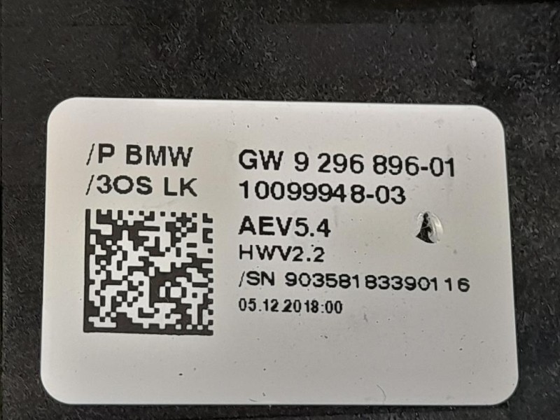 LEVA Cambio Automatico 929689601 Bmw Serie 3 F30 Berlina 2012