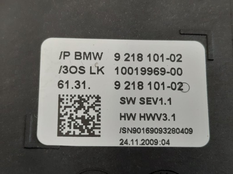 LEVA Cambio Automatico 9 218 101-02 Bmw Serie 5 F07 GT 2010
