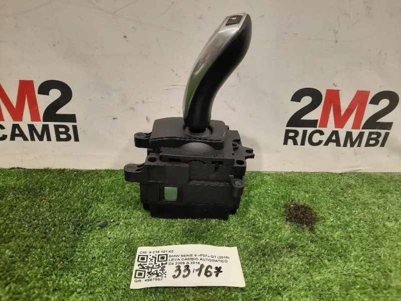 LEVA Cambio Automatico 9 218 101-02 Bmw Serie 5 F07 GT 2010