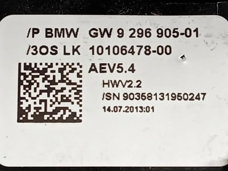 LEVA Cambio Automatico 10099976-00 Bmw Serie 5 F10 Berlina 2010