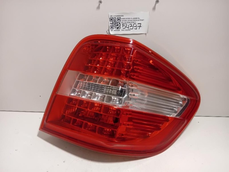 Fanale POST DX A1649064300 Mercedes Classe ML W164 2008