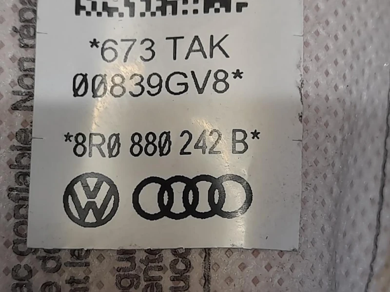 Air-bag Cuscino Sedile ANT DX 8R0880242B Audi Q5 8RB 2009