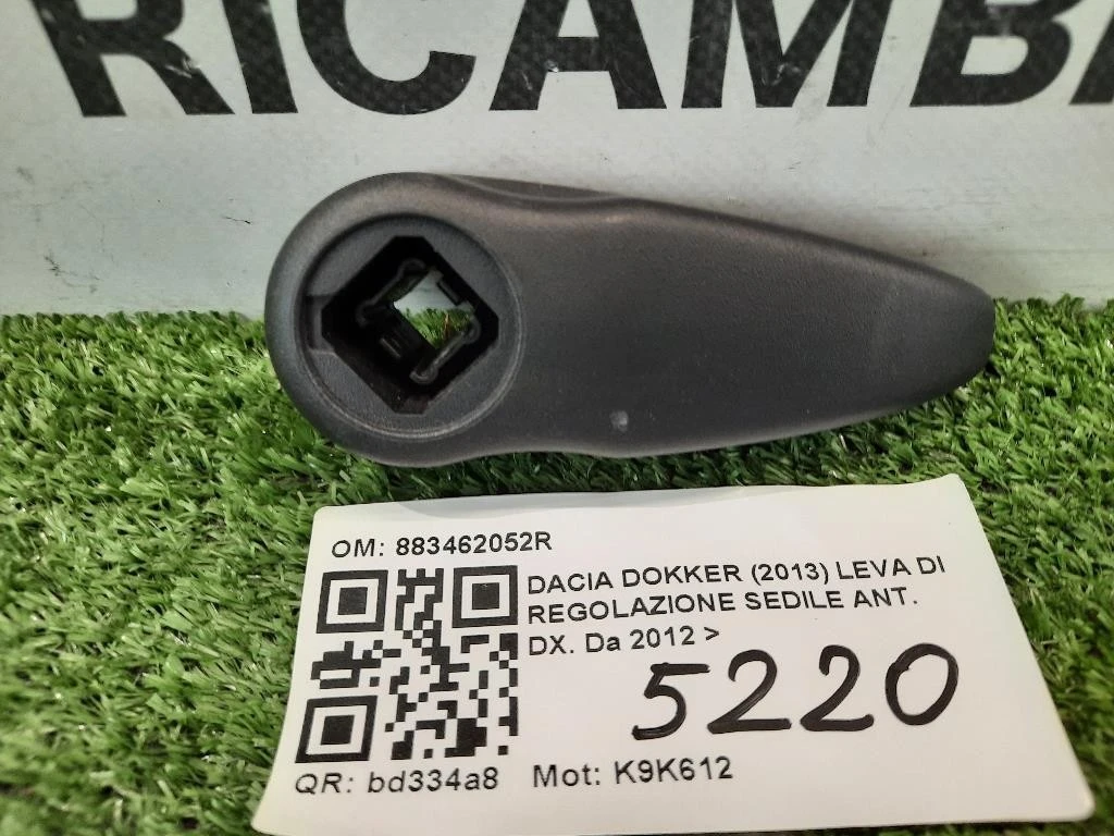 LEVA DI Regolazione Sedile ANT DX 883462052R Dacia Dokker 2013