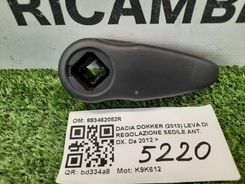 LEVA DI Regolazione Sedile ANT DX 883462052R Dacia Dokker 2013