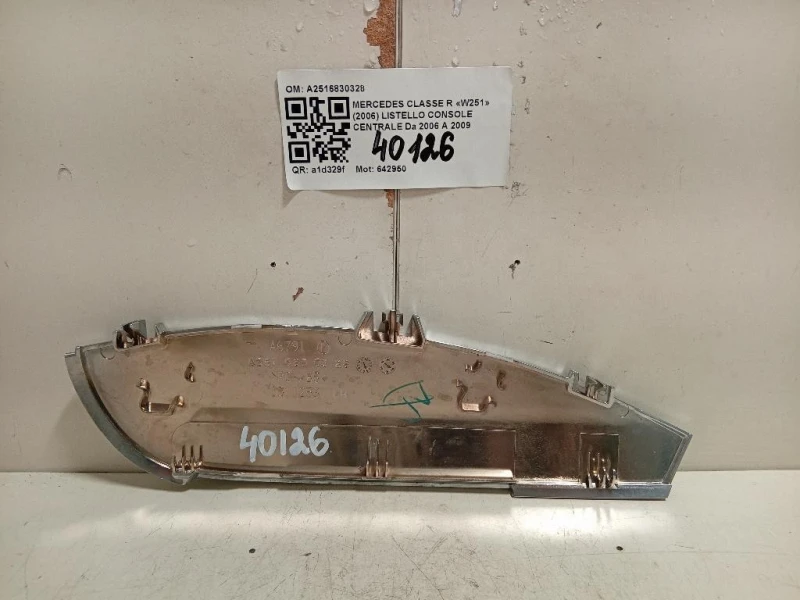 Listello Console Centrale A2516830328 Mercedes Classe R W251 2006