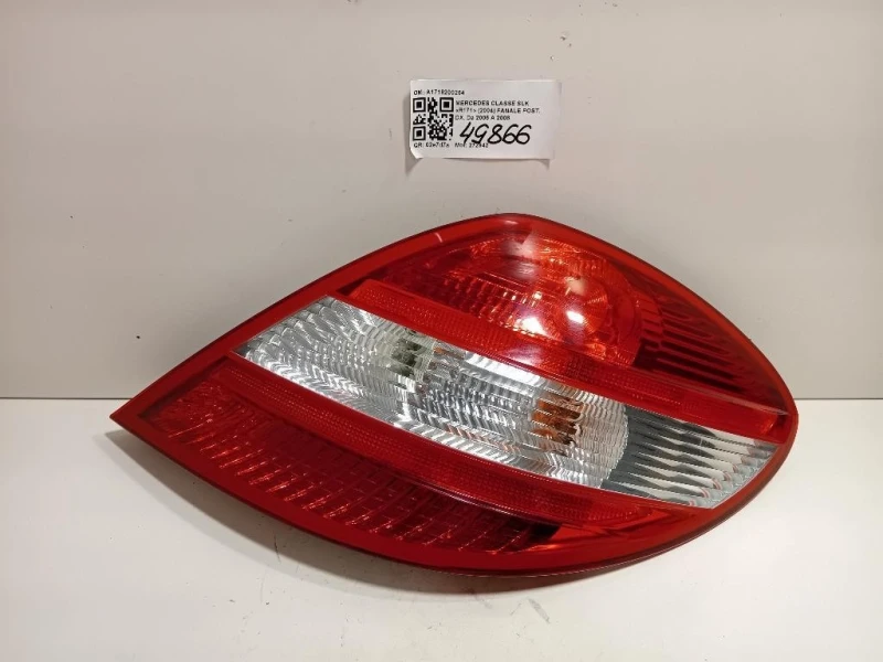 Fanale POST DX A1718200264 Mercedes Classe SLK R171 2004