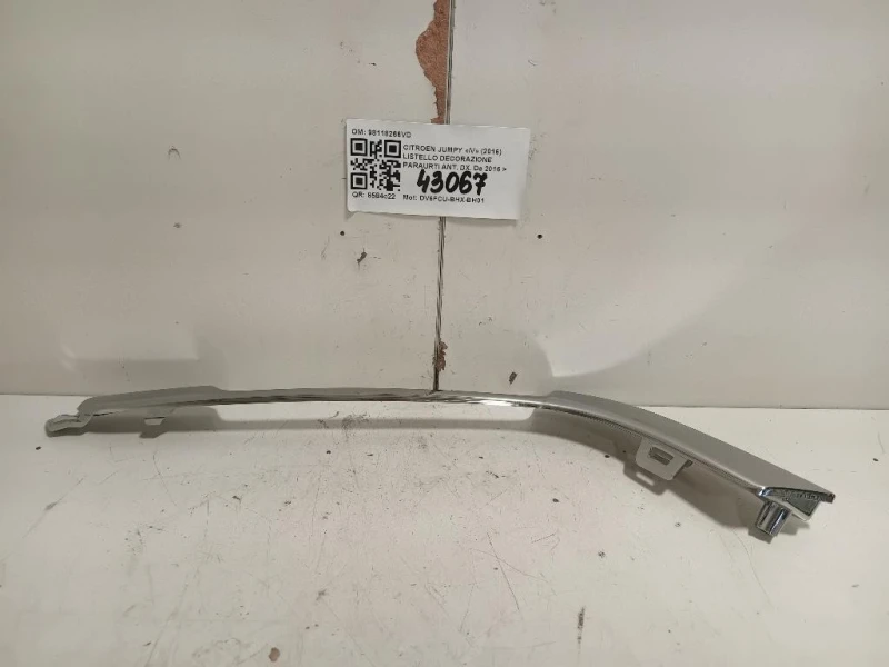 Listello Decorazione Paraurti ANT DX 98118266VD Citroen Jumpy IV 2016