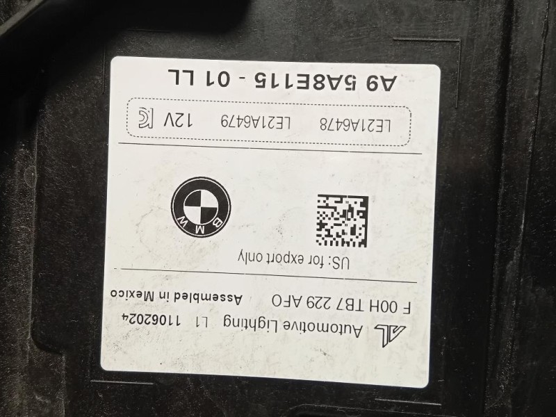 Proiettore ANT SX A95A8E115 Bmw X5 G05 2023