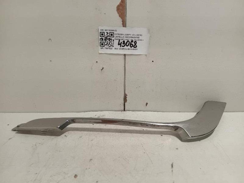 Listello Decorazione Paraurti ANT SX 98118266VD Citroen Jumpy IV 2016